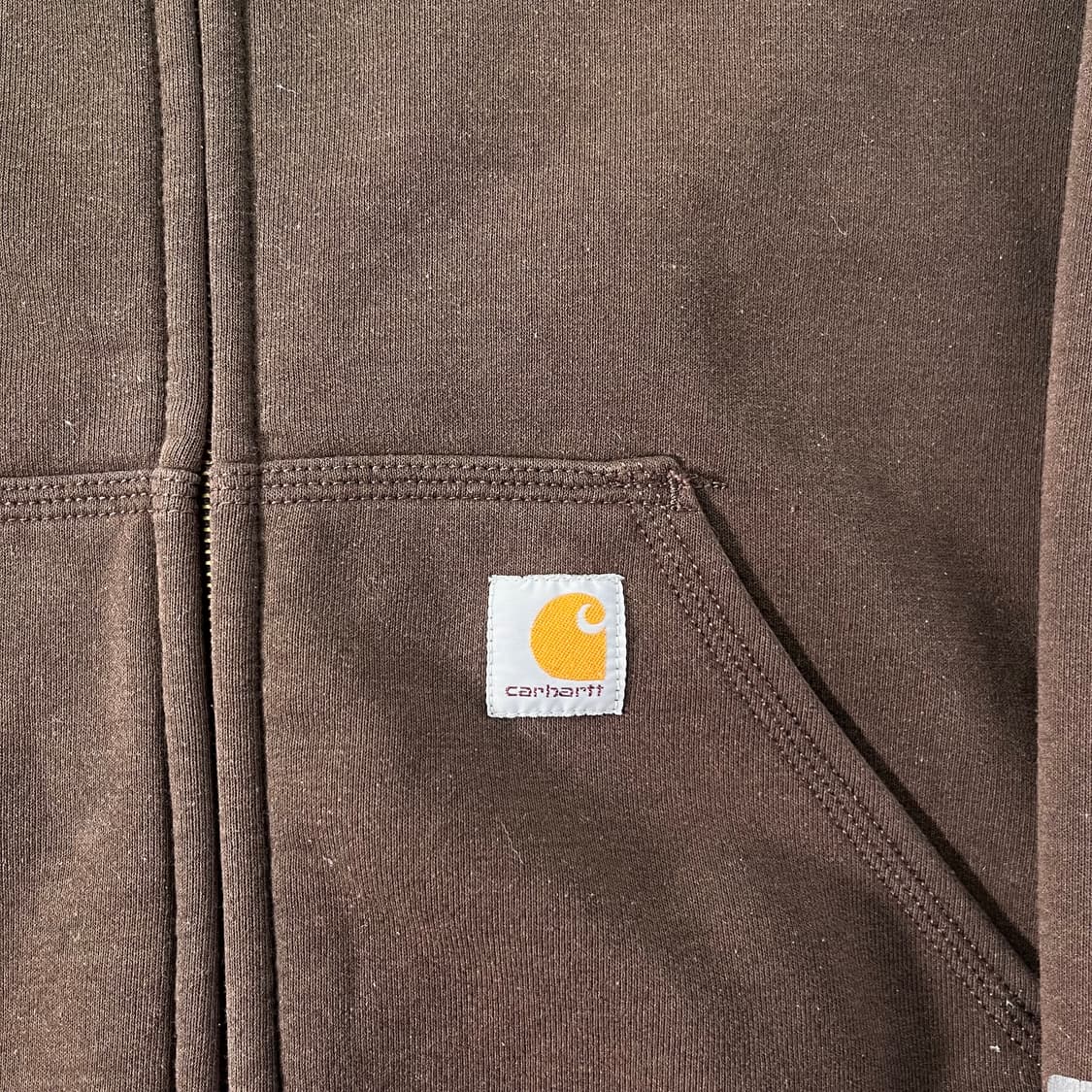 105 칼하트 써멀 브라운 후드집업 상품이미지3