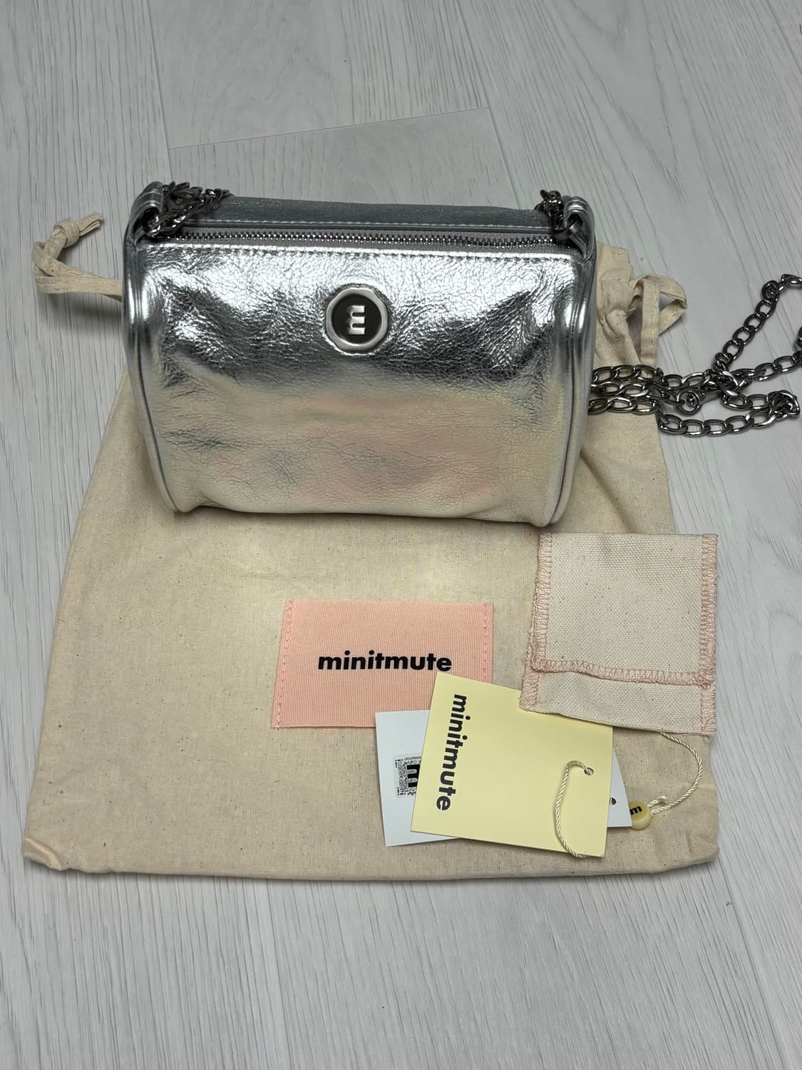 미닛뮤트 브렛미니 백 체인 실버 (더스트백+택+보증서+쇼핑백) 상품이미지1