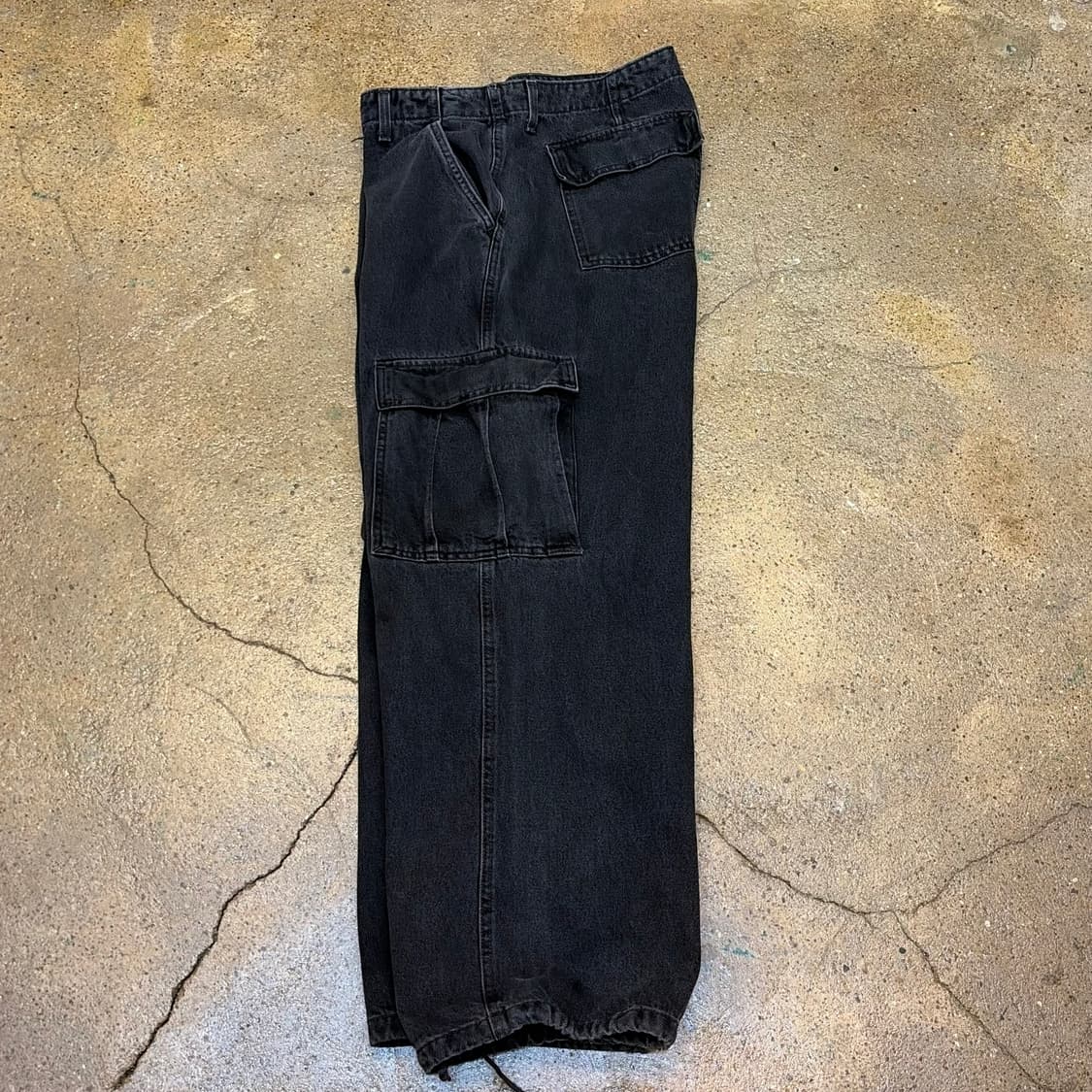 USA 빈티지 리바이스 94배기 블랙진 카고 청바지 상품이미지3