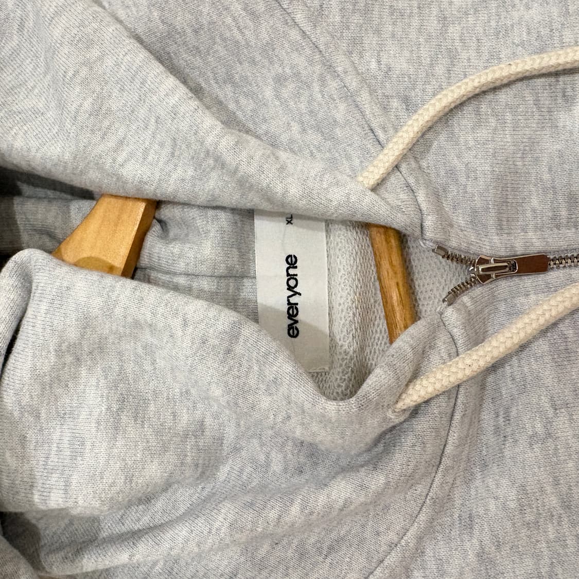 everyone tokyo 럭셔리 후드 집업 그레이  XL 상품이미지2