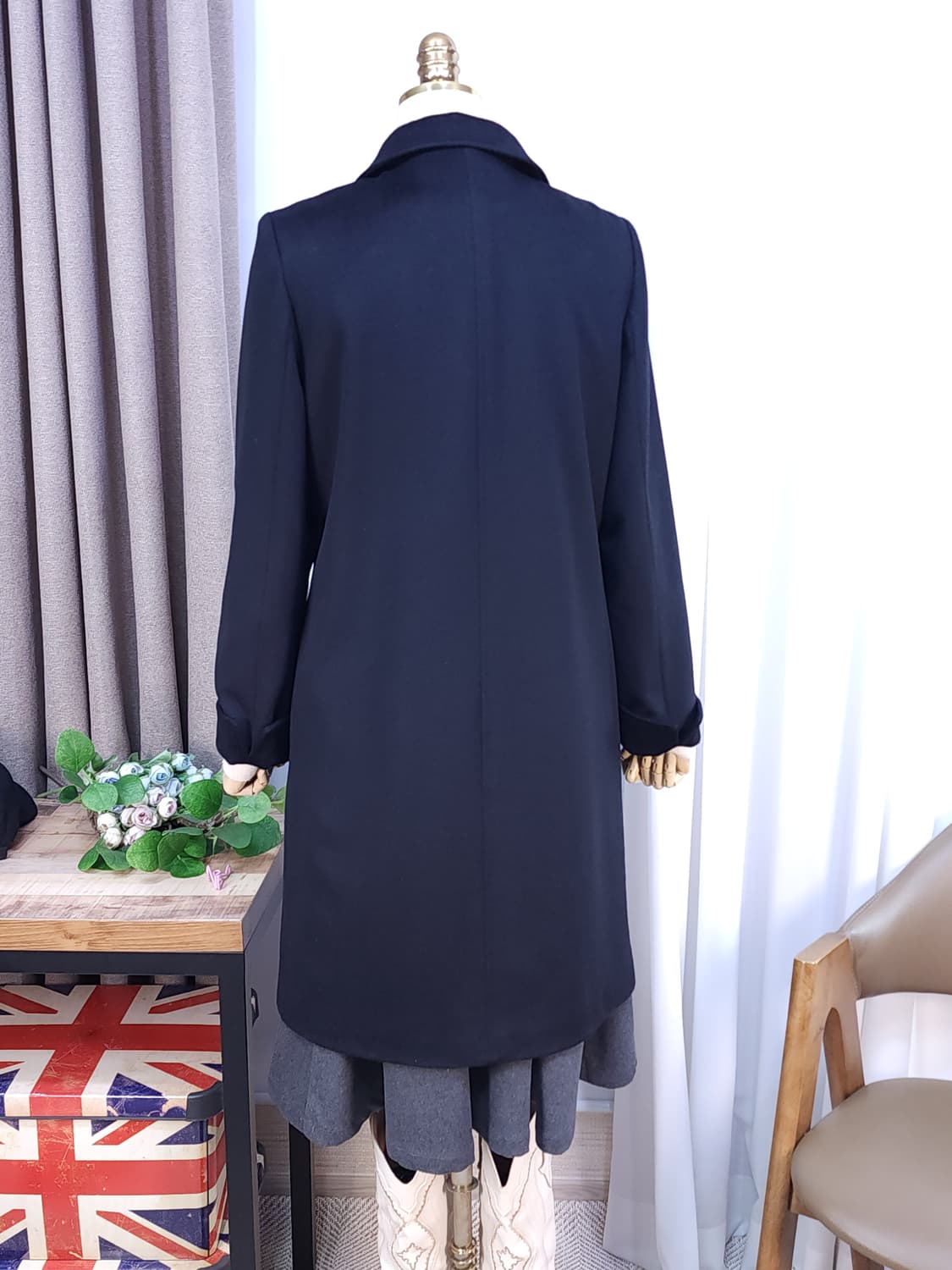 실크캐시 울 코트 상품이미지5