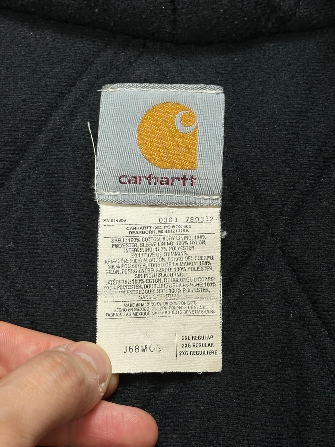 00's OG 칼하트 J68 MOS 액티브 자켓 칼하트 모스그린 J130 상품이미지9