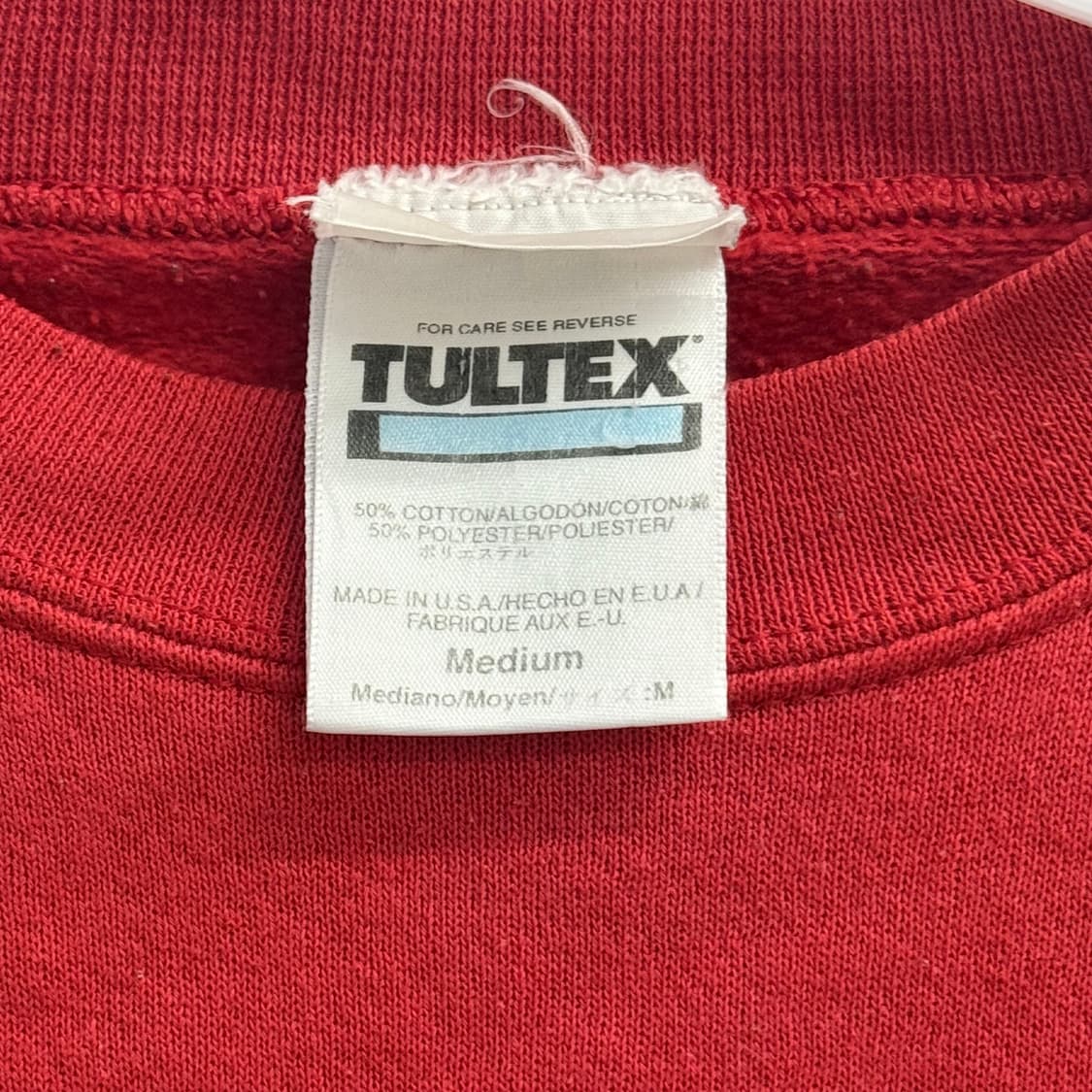 Made usa TULTEX 튤텍스 스누피 프린팅 레드스웻셔츠 맨투맨 M 상품이미지2
