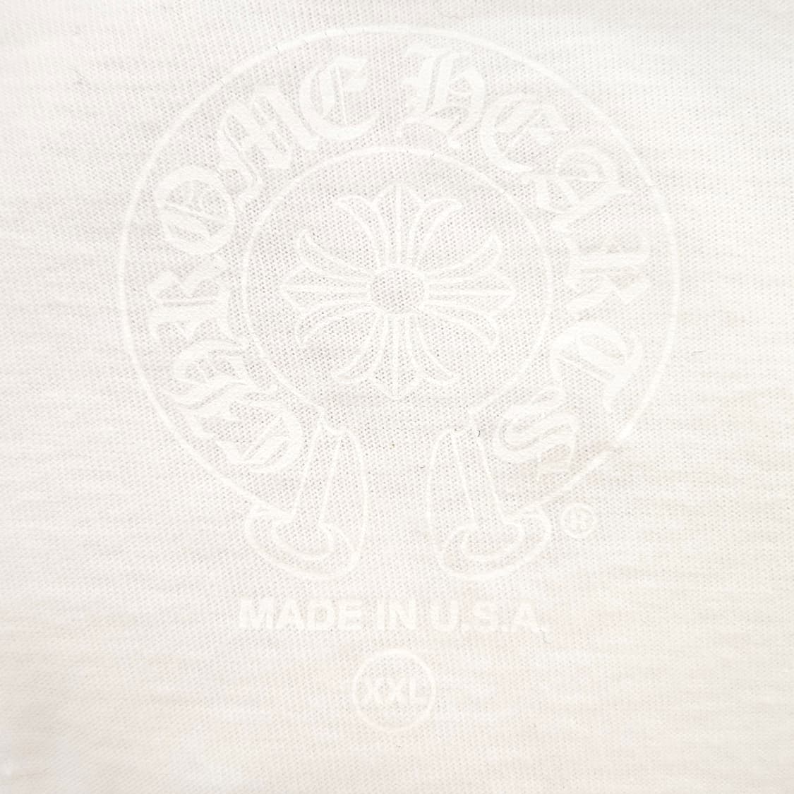 [XXL] 크롬하츠 넥 레터링 롱슬리브 화이트 B1213C138 상품이미지8