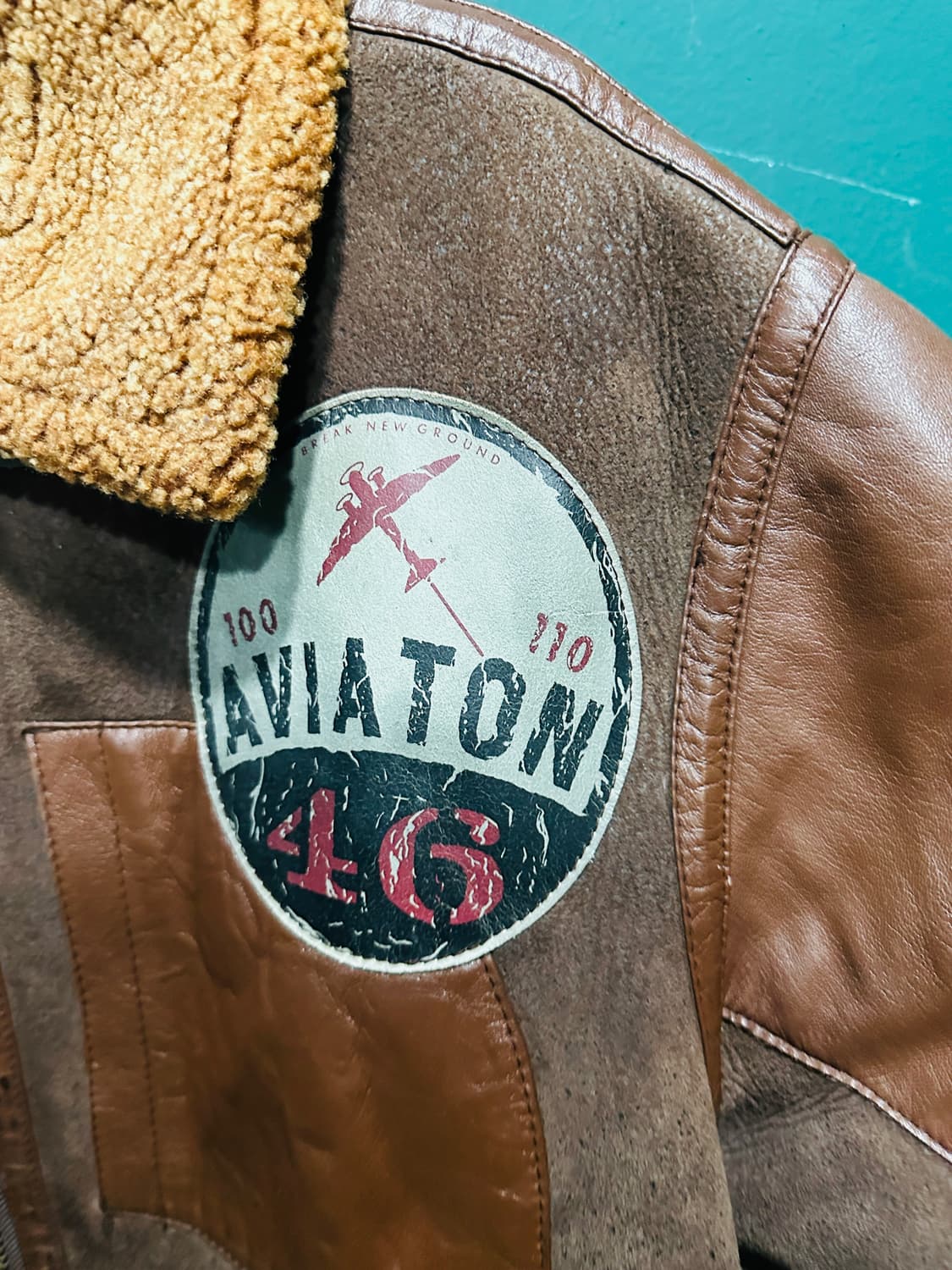 B-3 양가죽 무스탕 브라운 100사이즈 상품이미지5