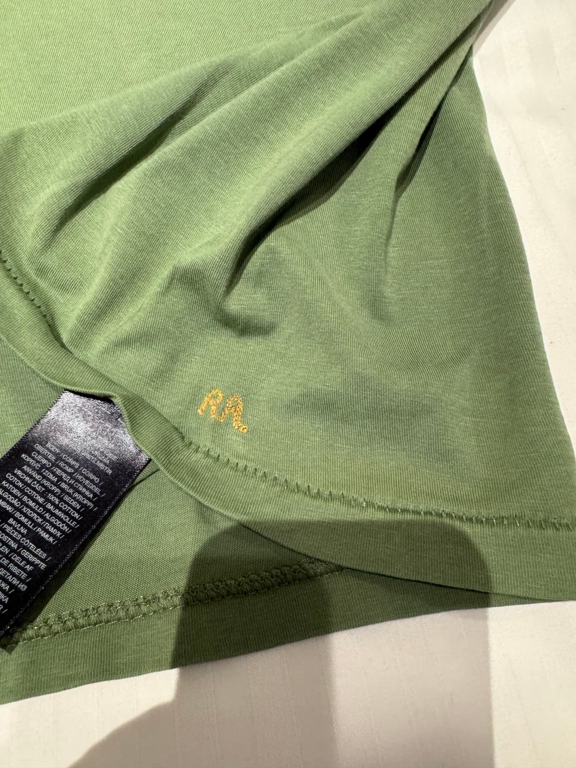 RRL 더블알엘 가먼트다이 포켓 티셔츠  XL빈티지 그린 (새상품) 상품이미지7