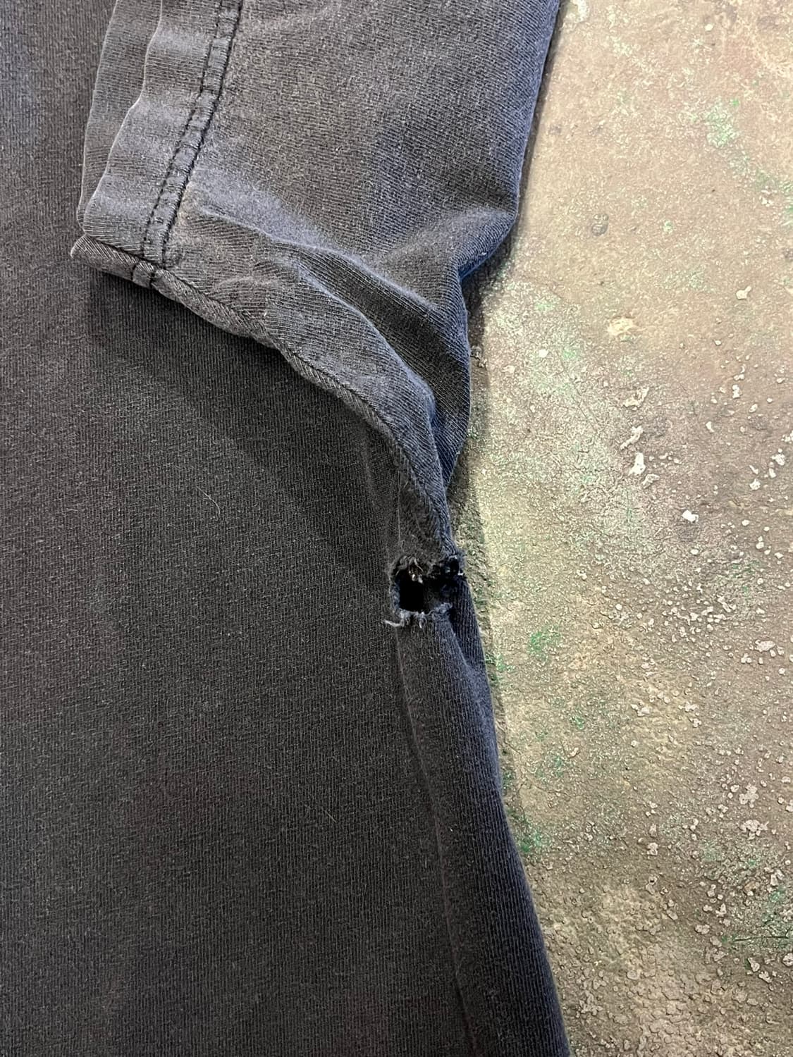 00's [2XL] 핑크플로이드 다크사이드 빈티지 티셔츠 블랙 페이딩 상품이미지10