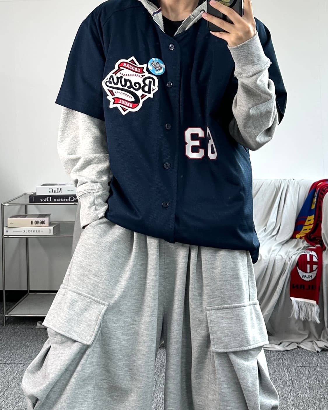 두산베어스 김택연 원정 유니폼 2XL 상품이미지3