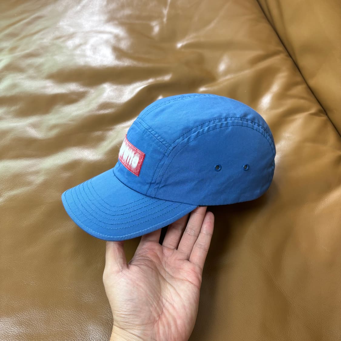 Supreme 슈프림 리버스드 라벨 로얄 블루 캠프캡 모자 상품이미지4