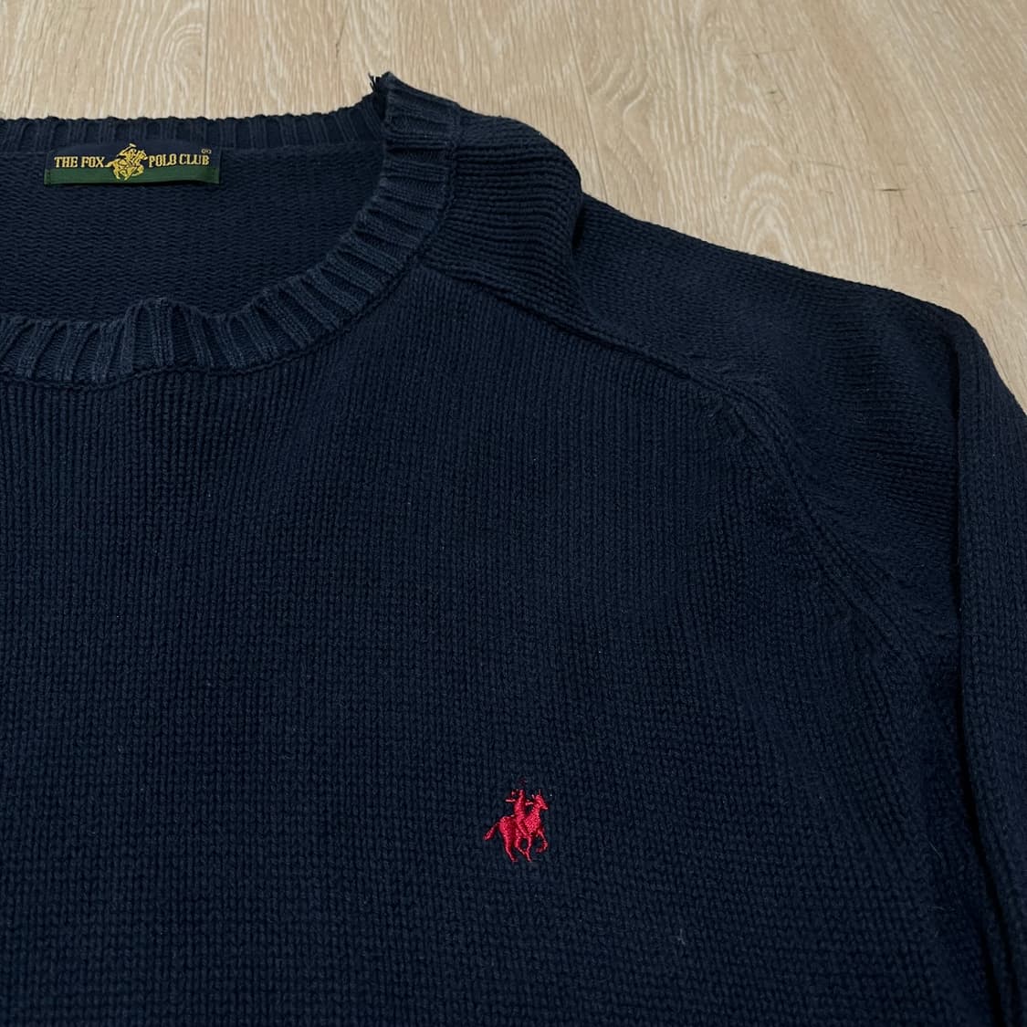 더폭스 폴로클럽 라운드넥 니트 XXL/110 상품이미지4