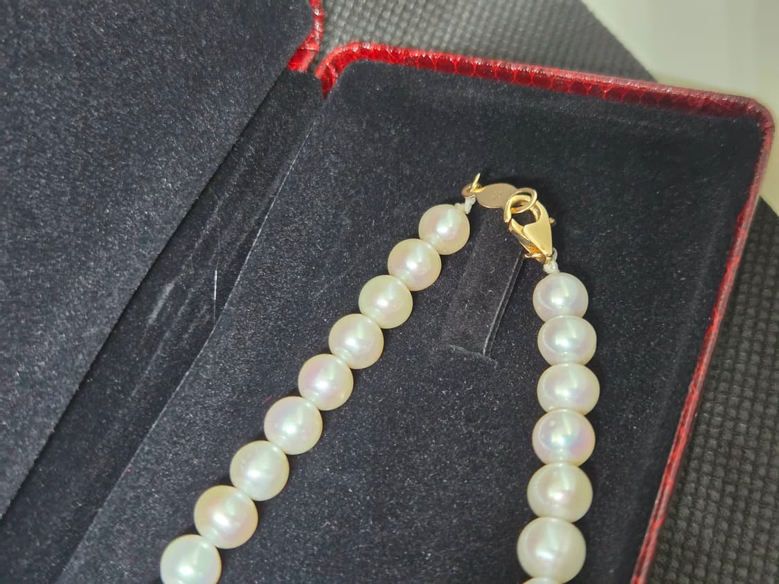 여성 담수진주 진주목걸이 14k (40cm) 상품이미지3