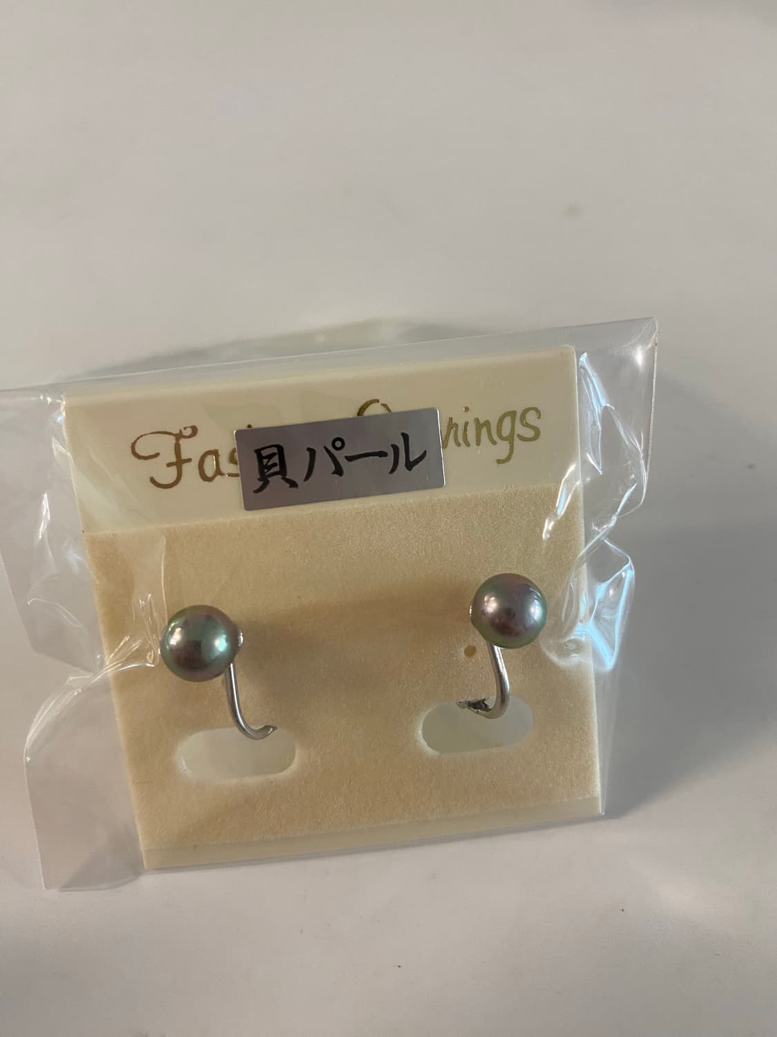일본 쉘진주 클립 귀걸이 2 세트 상품이미지5