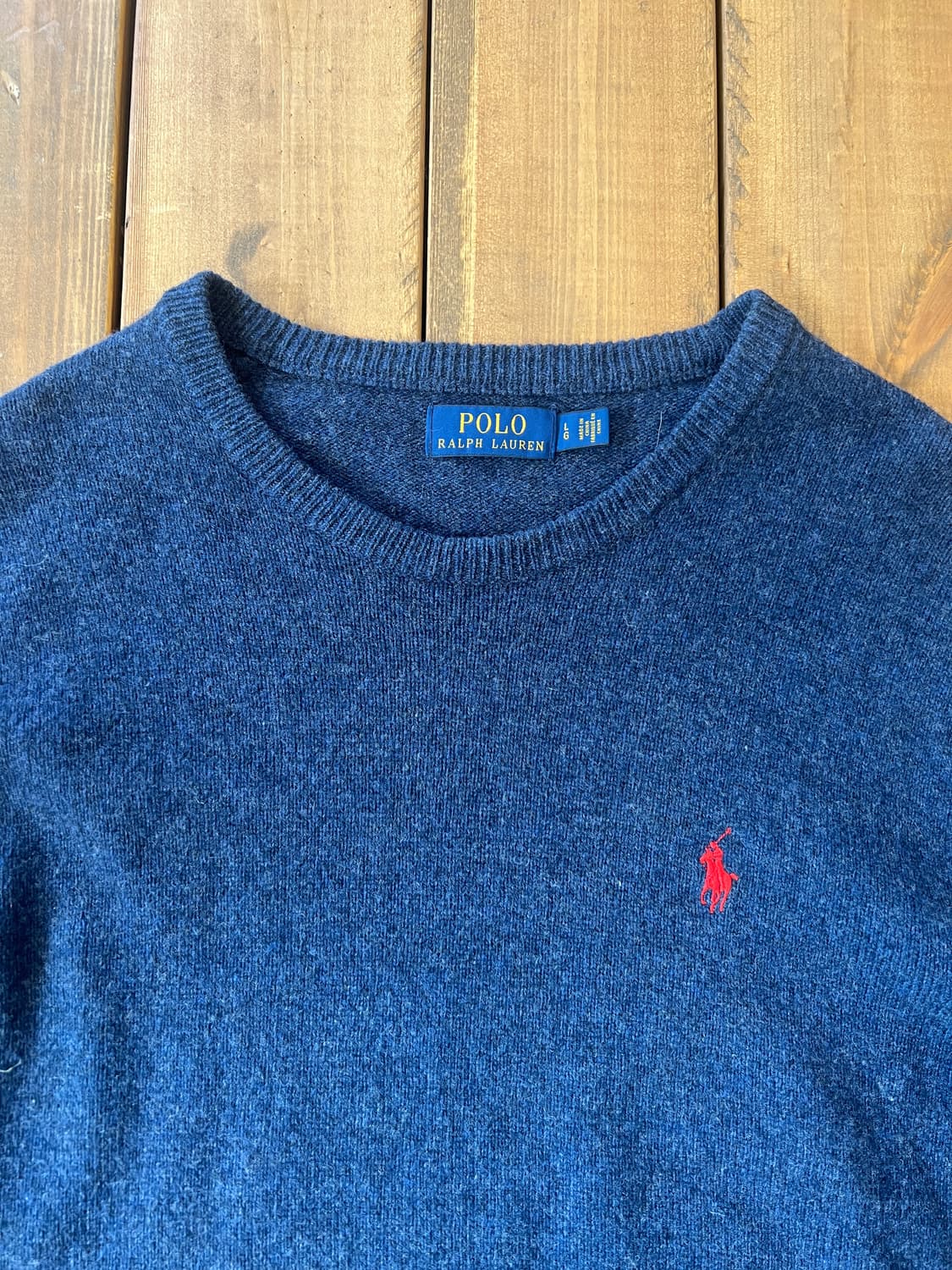 폴로 네이비 오버 니트 상품이미지7