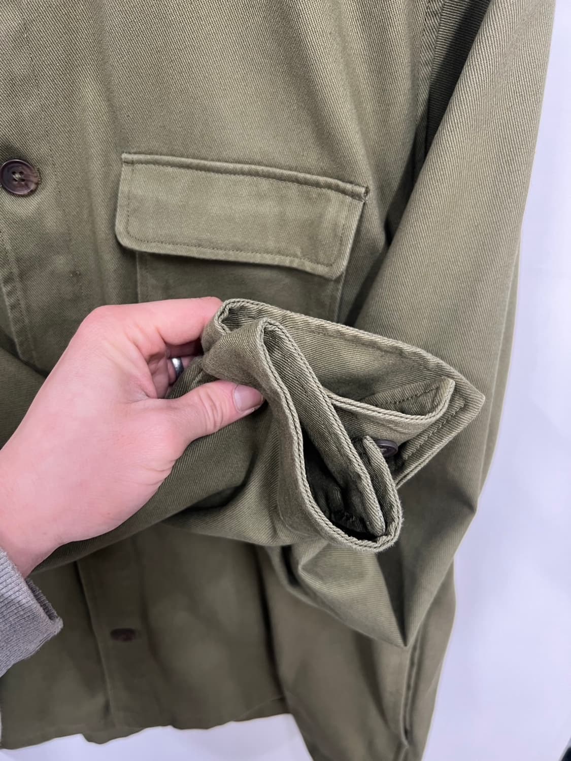 에디바우어 빅사이즈 밀리터리 포켓 셔츠 자켓 상품이미지4