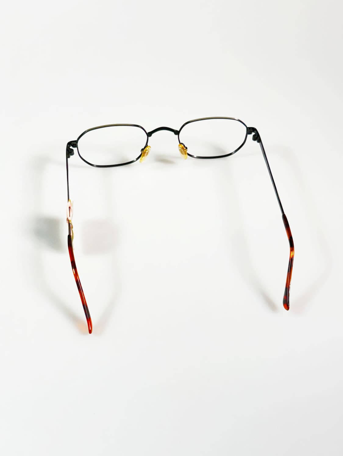 90s TORTOISE 건메탈 슬림 스퀘어 빈티지 안경 상품이미지5
