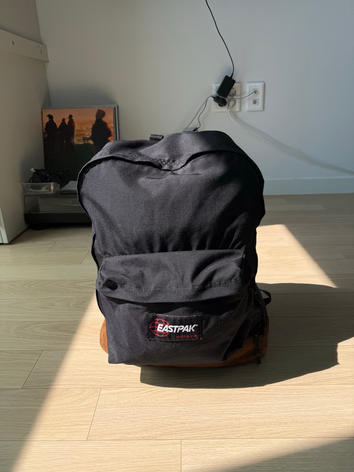 이스트팩 90s 빈티지 스웨이드 바텀 백팩 상품이미지2