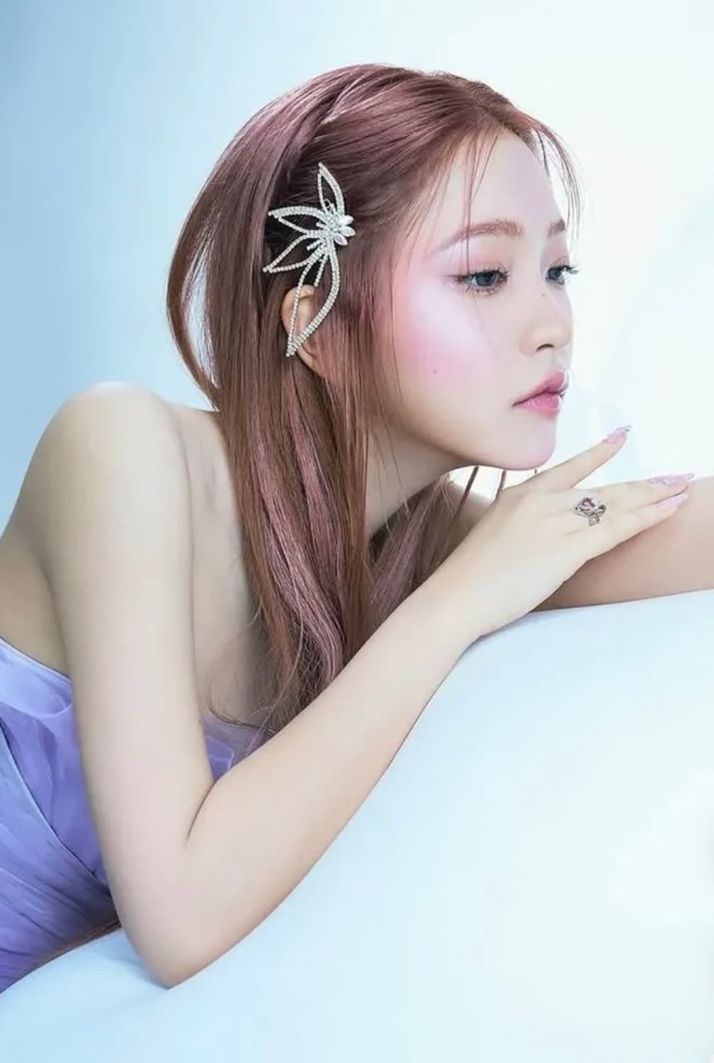연예인착용 ) 하트 크리스탈 볼드 링 상품이미지6