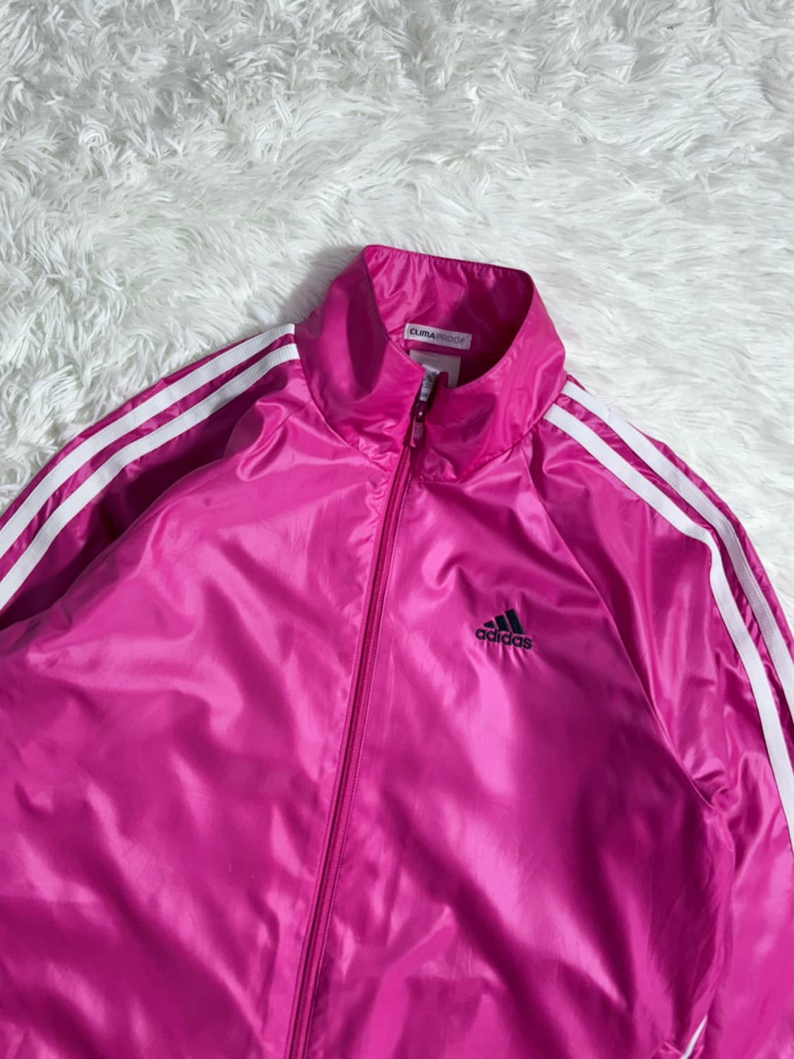 아디다스 핫핑크 삼선 바람막이  상품이미지5