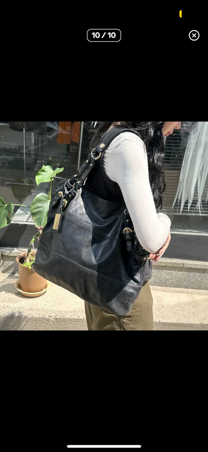 00s 배즐리 미슈카 웨스턴 디스트레스드 가죽 백 상품이미지2