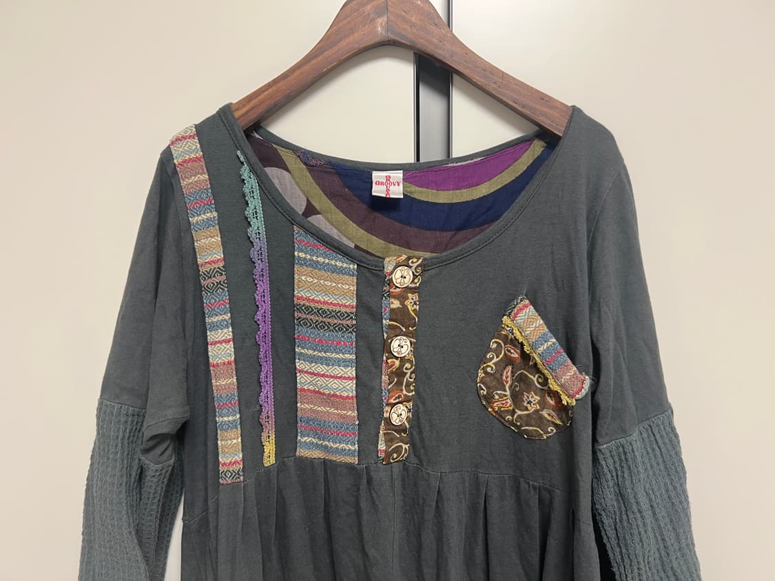 에스닉 패치워크 보헤미안 원피스 상품이미지2