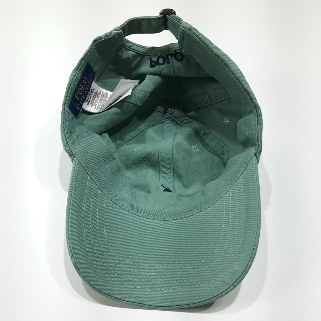 CL458 폴로 코튼 포니자수 민트그린 볼캡 모자 상품이미지7