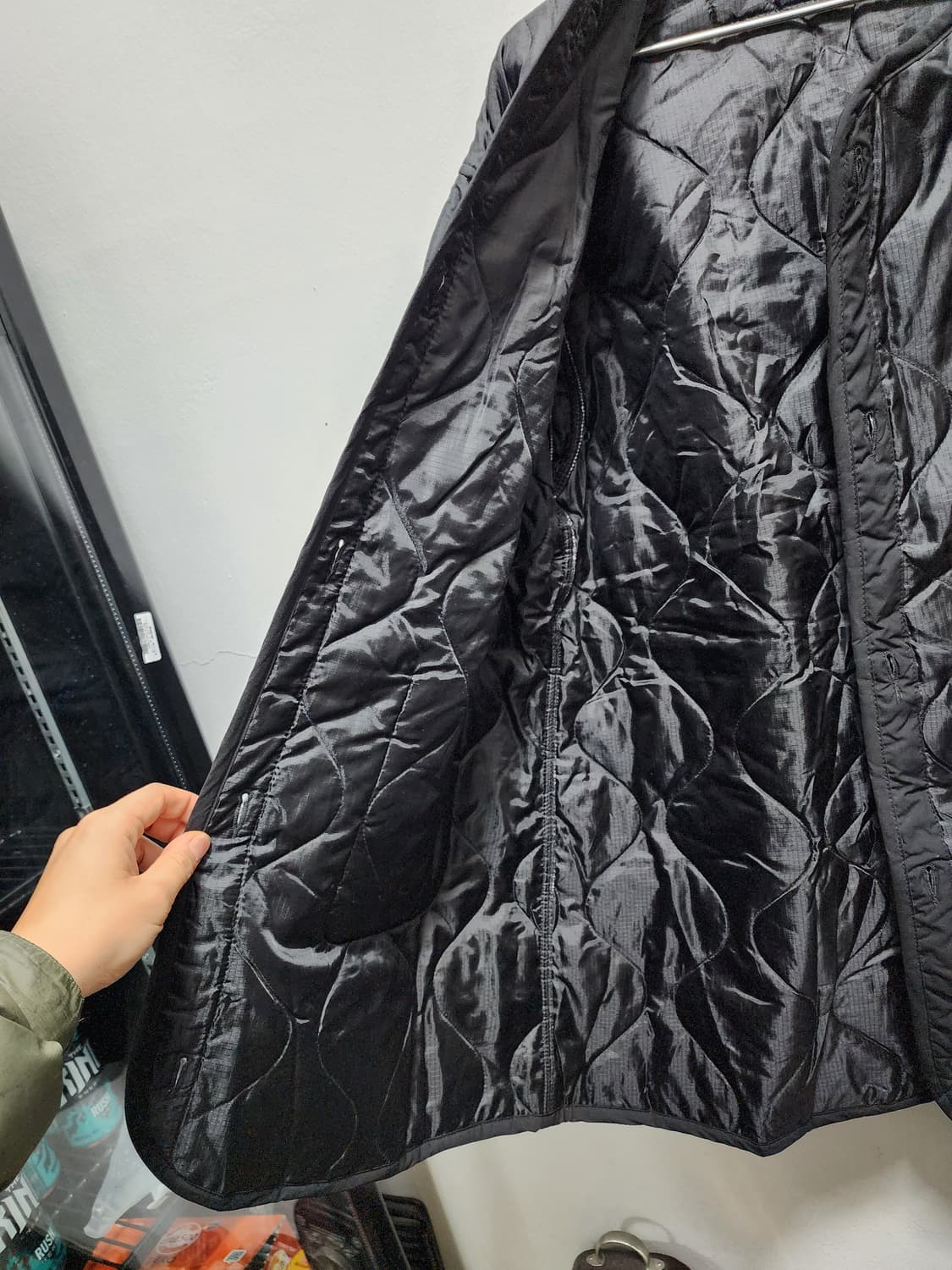 밀리터리 블랙 퀼팅 3M 내피 점퍼 상품이미지3