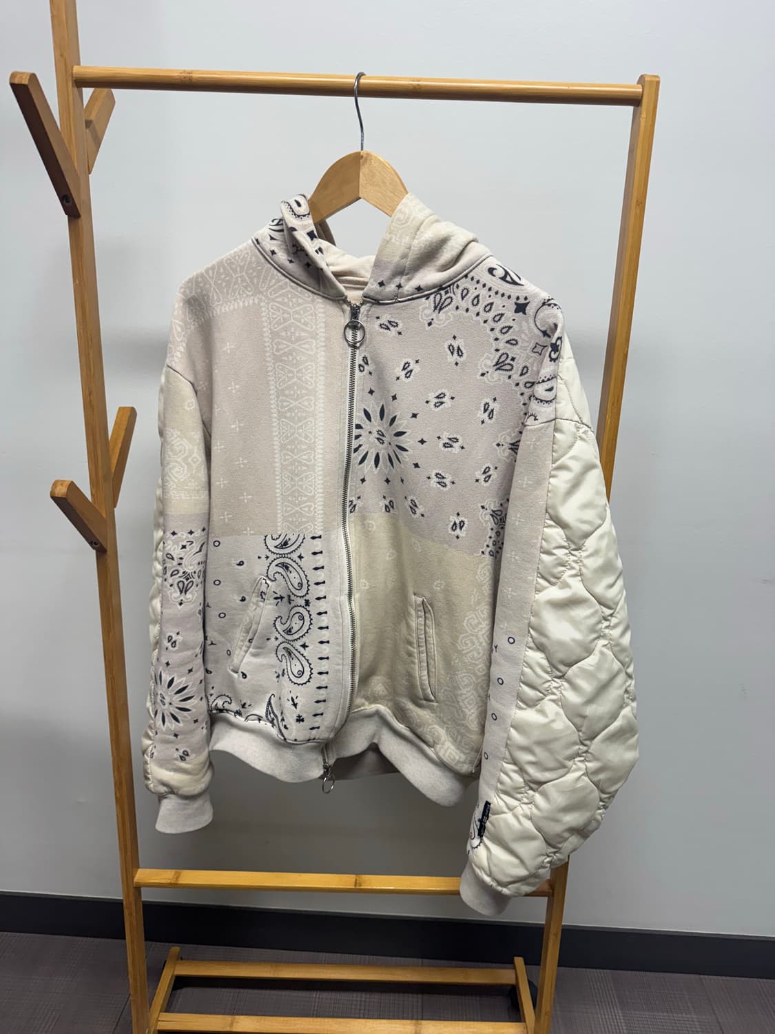 [4] 캐피탈 플리스 반다나 비부악 후드 블루종 키나리 상품이미지1