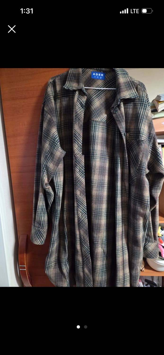아더에러 오버사이즈 루즈핏 체크 셔츠 울 ADERERROR 상품이미지1