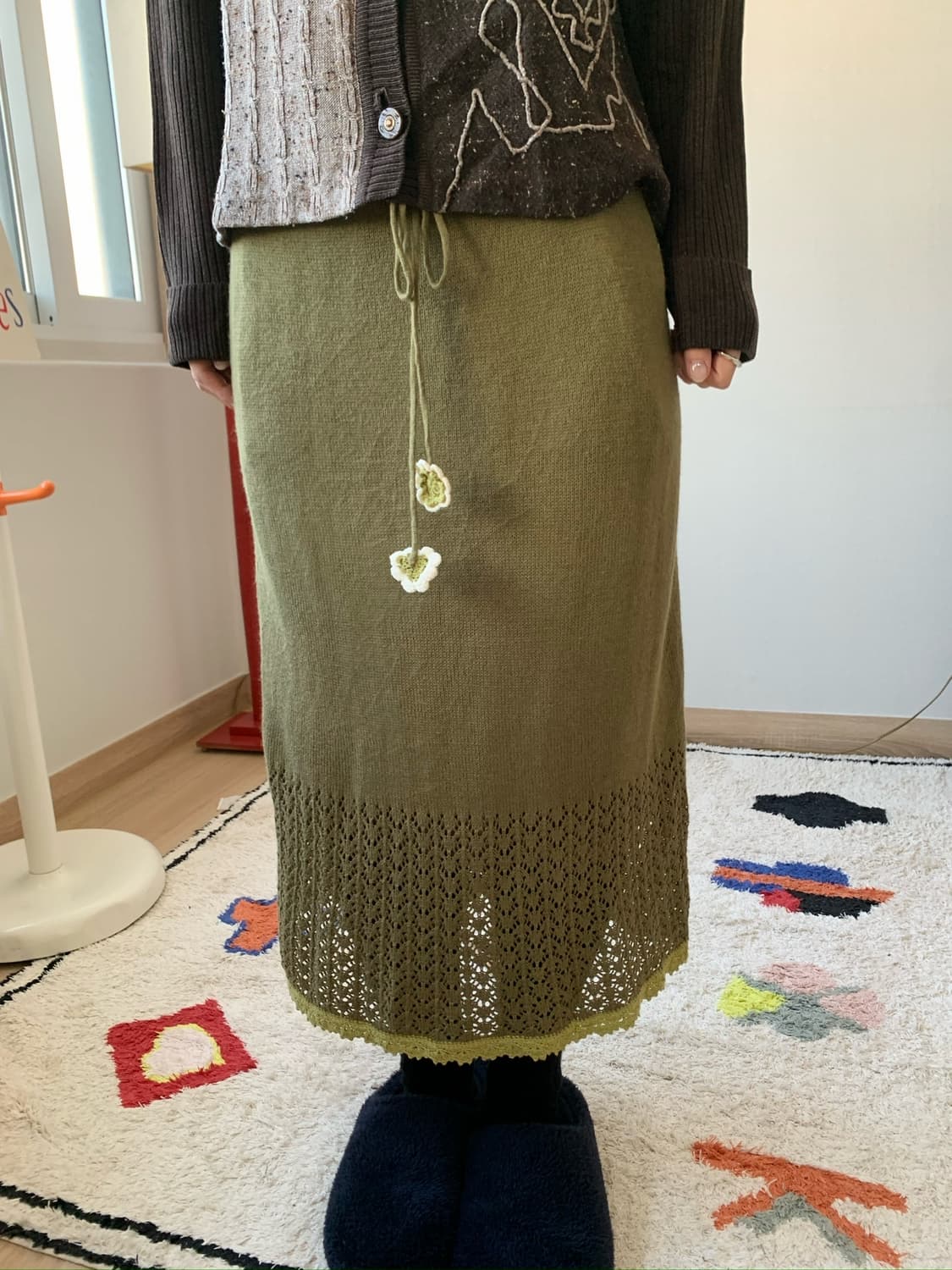 crochet long skirt 상품이미지1