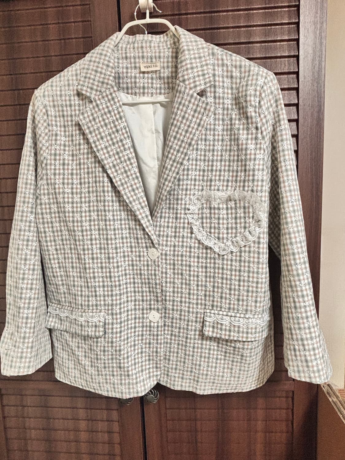 하트 포인트+레이스 자켓 상품이미지1