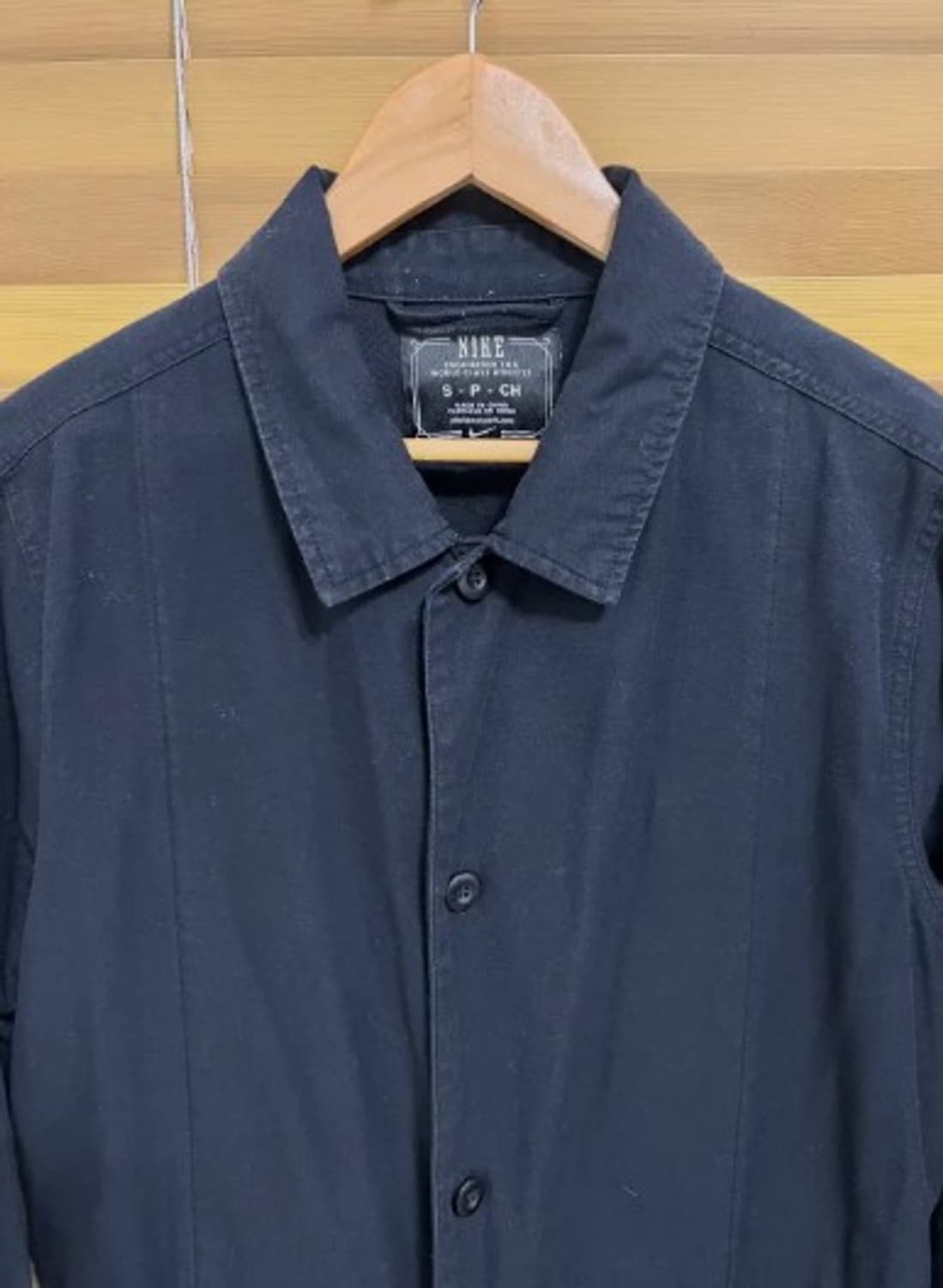 나이키 남성 블랙면셔츠워크자켓 S 상품이미지1