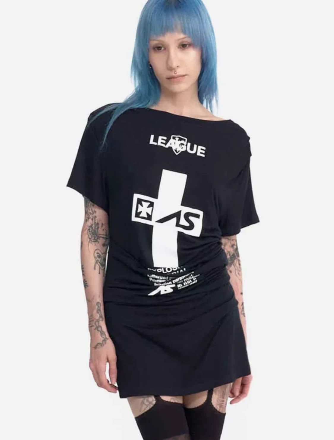 2000아카이브스 CRUCIA TEE DRESS (BLACK) 상품이미지1