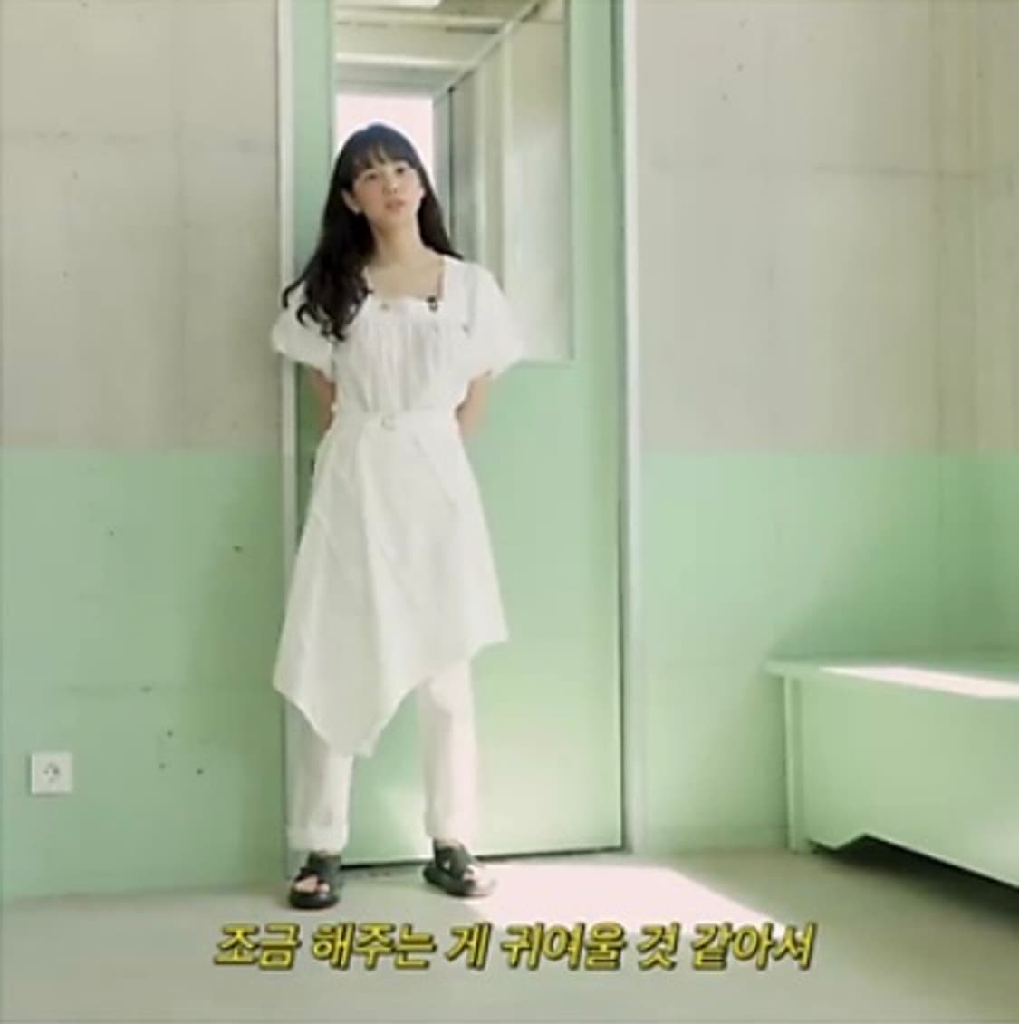 더오픈프로덕트 openyy 레이어드 물결 사선 랩 치마 바지 2 상품이미지5