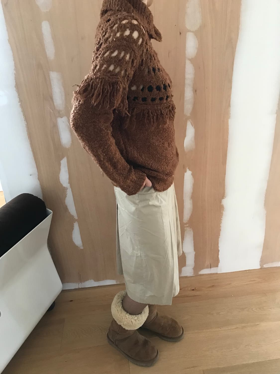 vintage brown tassel knit 상품이미지3