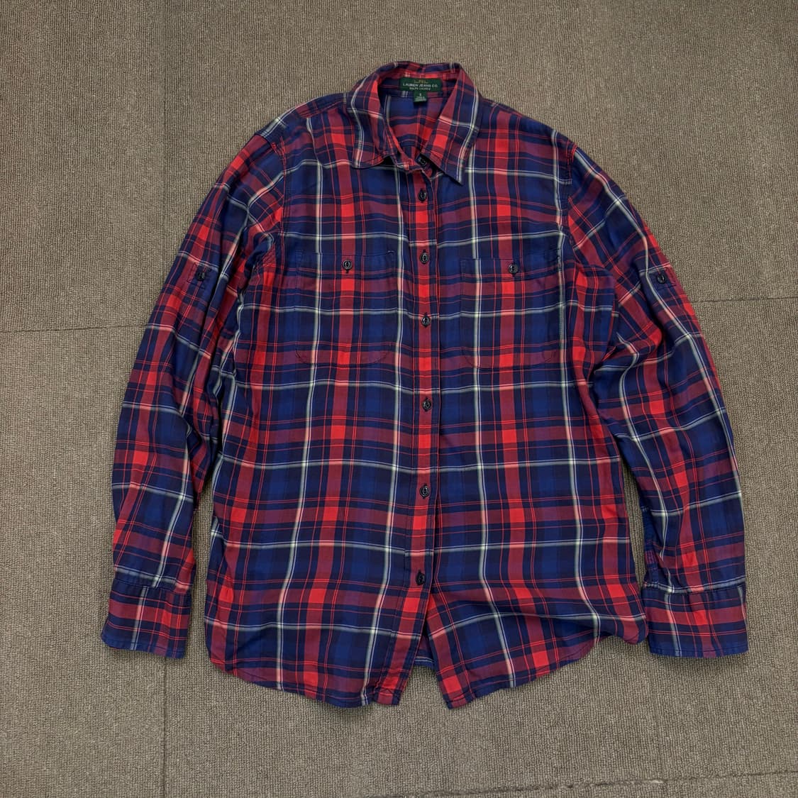 polo 랄프로렌 우먼스 롤업체크셔츠  상품이미지1