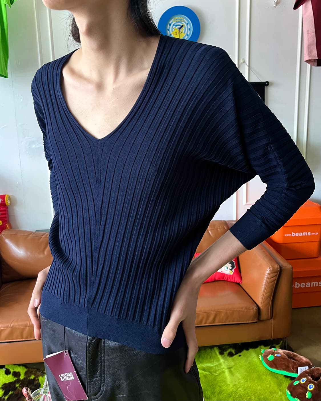Theory Real Pleats Dolman Sleeve Top 상품이미지2