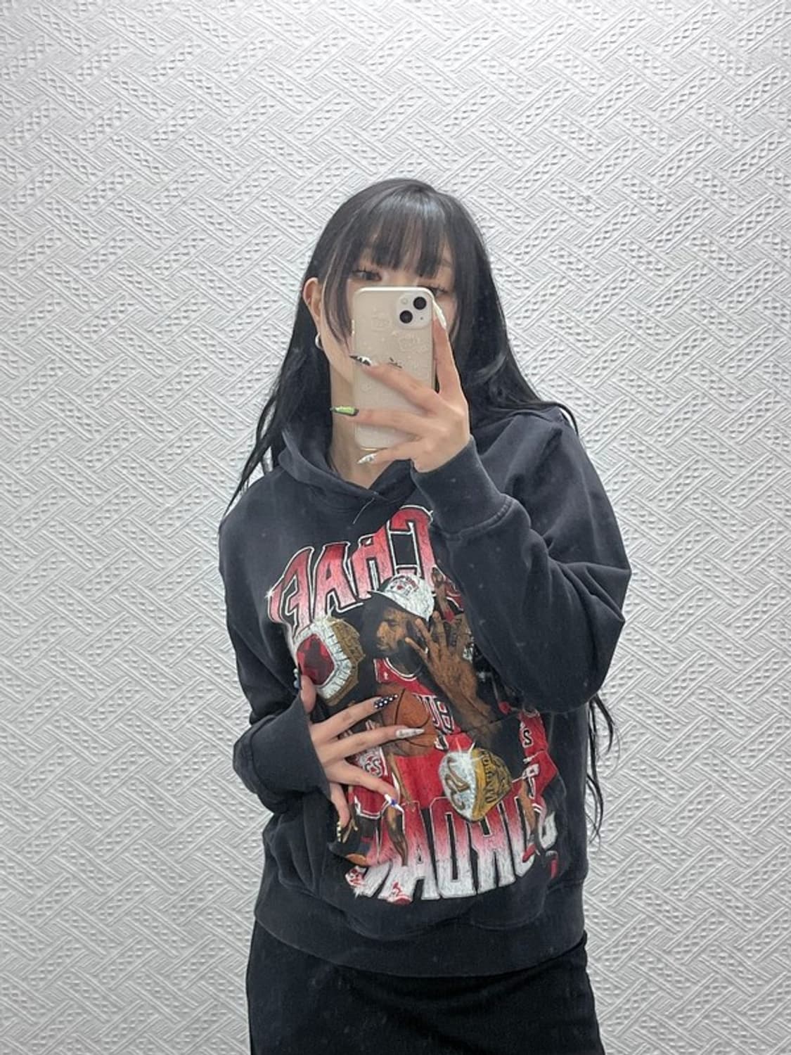 나이키 마이클 조던 올드스쿨 스트릿힙합 프린팅 후드티 S C08780 상품이미지2