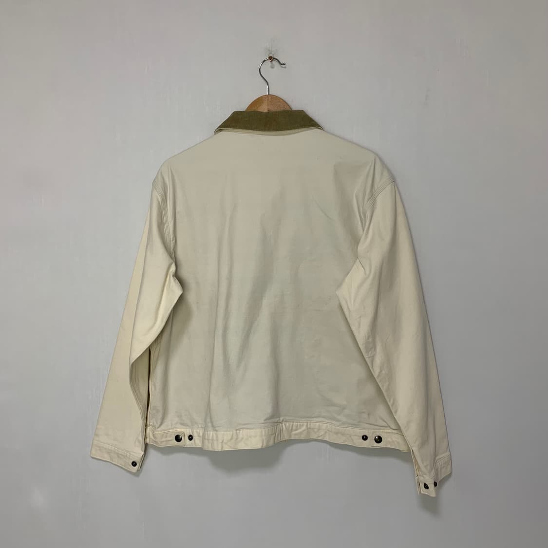 칼하트 빈티지 카라 배색 아이보리 코듀로이 자켓 L 상품이미지4