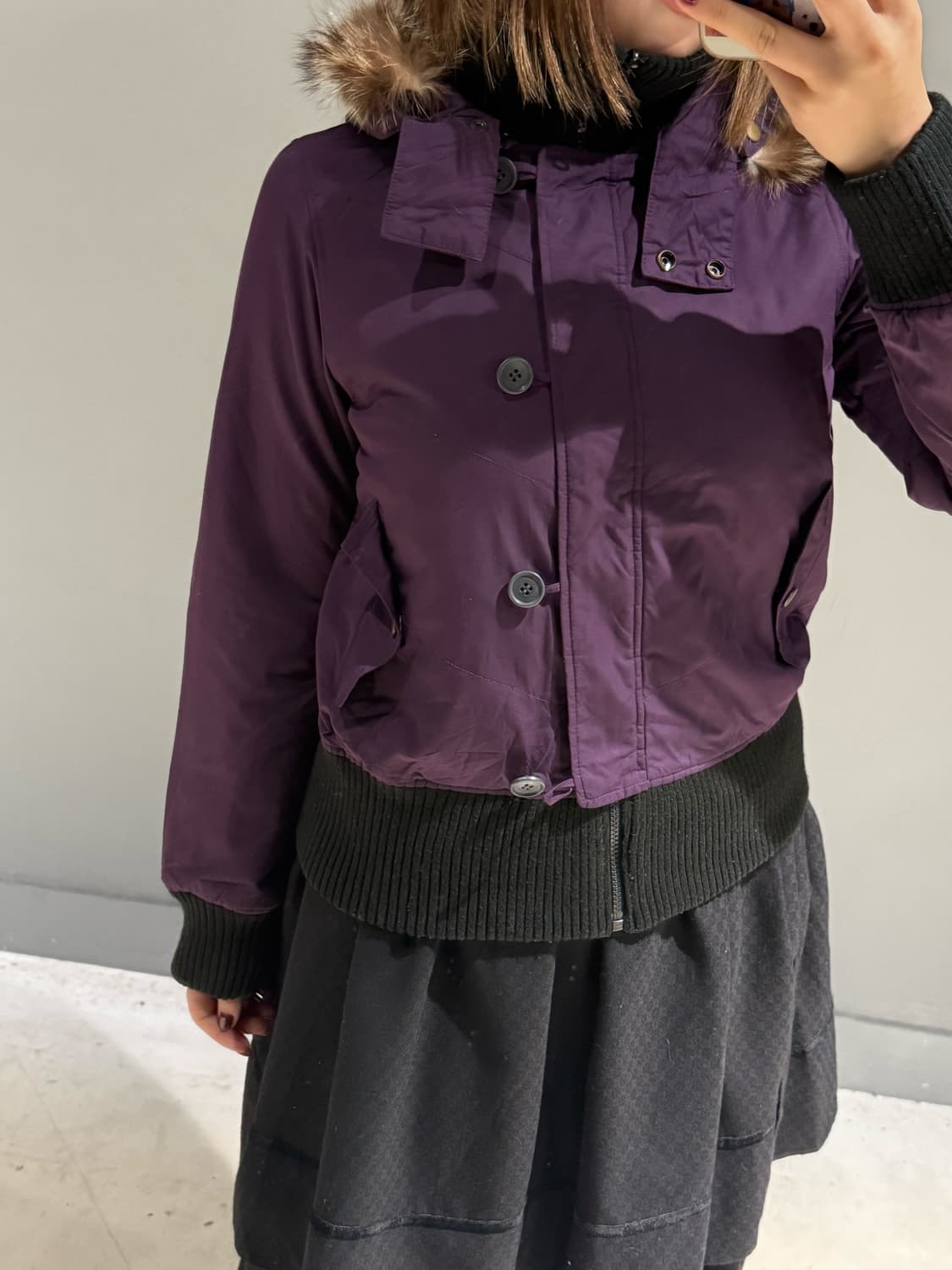 Reversible fur trimming n2b jumper 상품이미지3