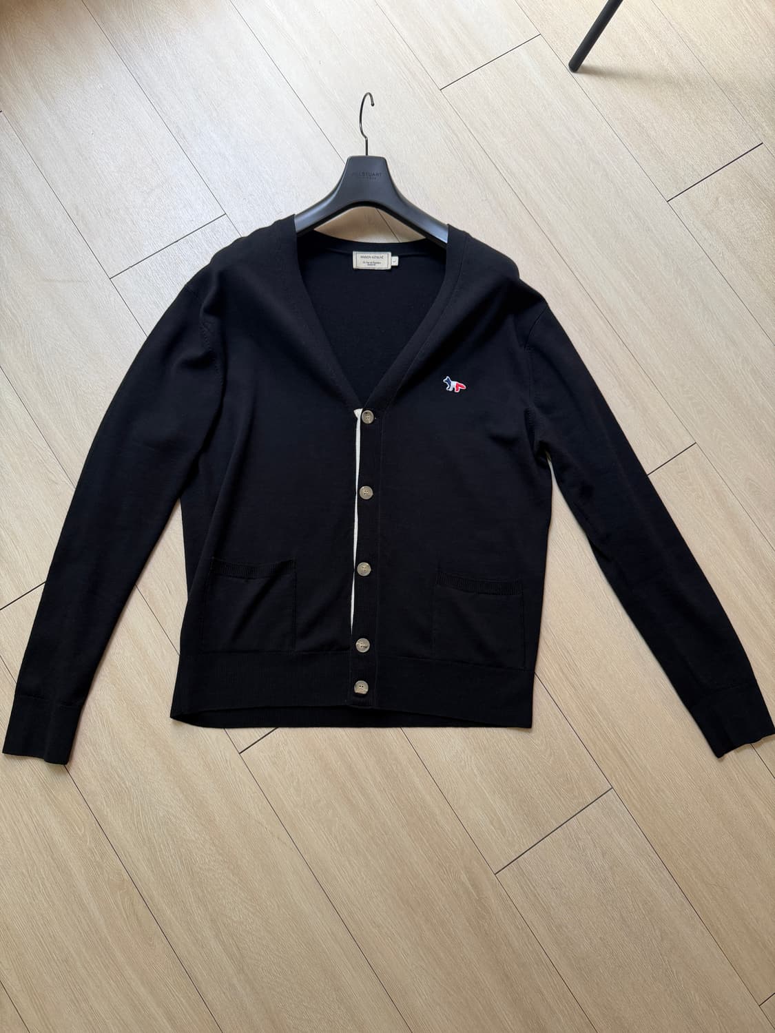 메종키츠네 트리컬러폭스 패치 가디건 L 상품이미지1