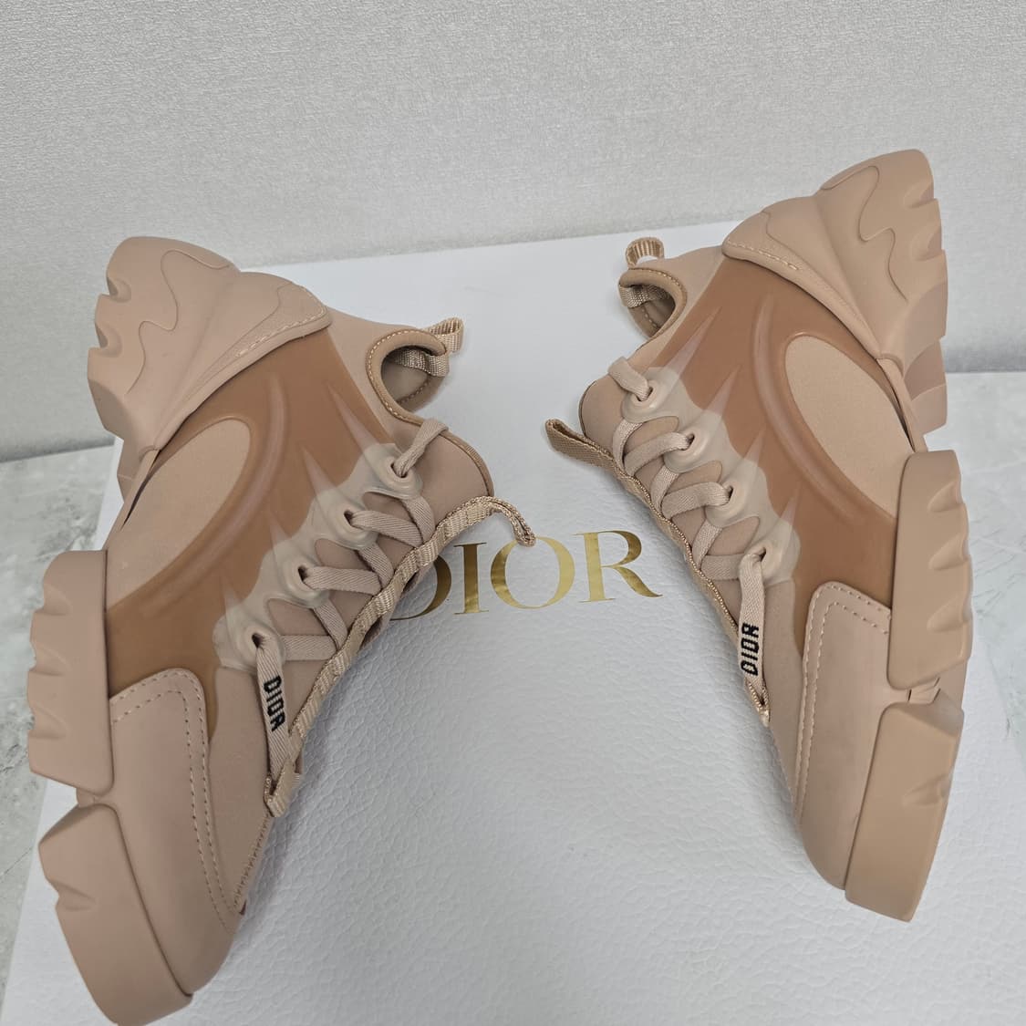디올 D 커넥트 테크니컬 스니커즈 신발 패브릭 누드 35사이즈 상품이미지5