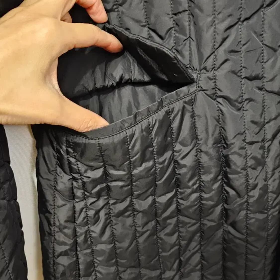 DKNY 남성 블랙 퀼팅 코트 105 상품이미지8