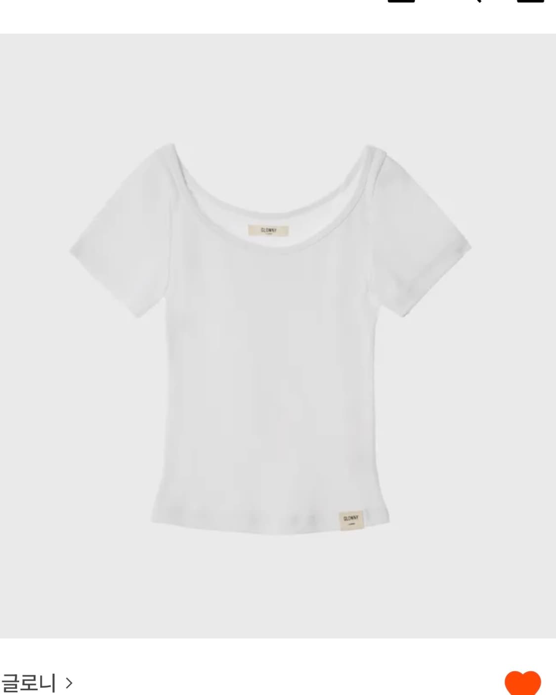새상품) 글로니 G 클래식 립 티셔츠 상품이미지3