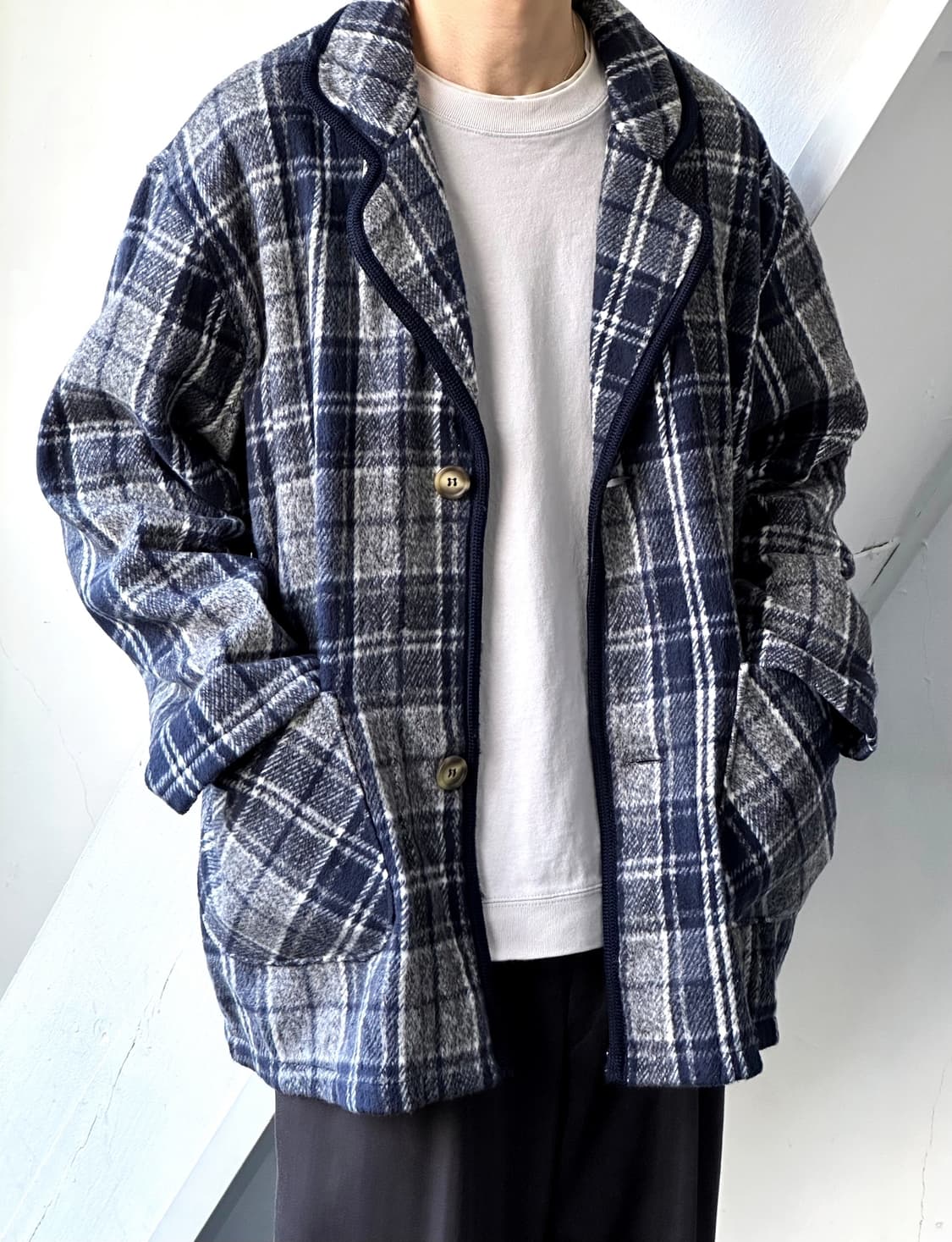 Brushed fabrci over  lounge jacket 상품이미지8