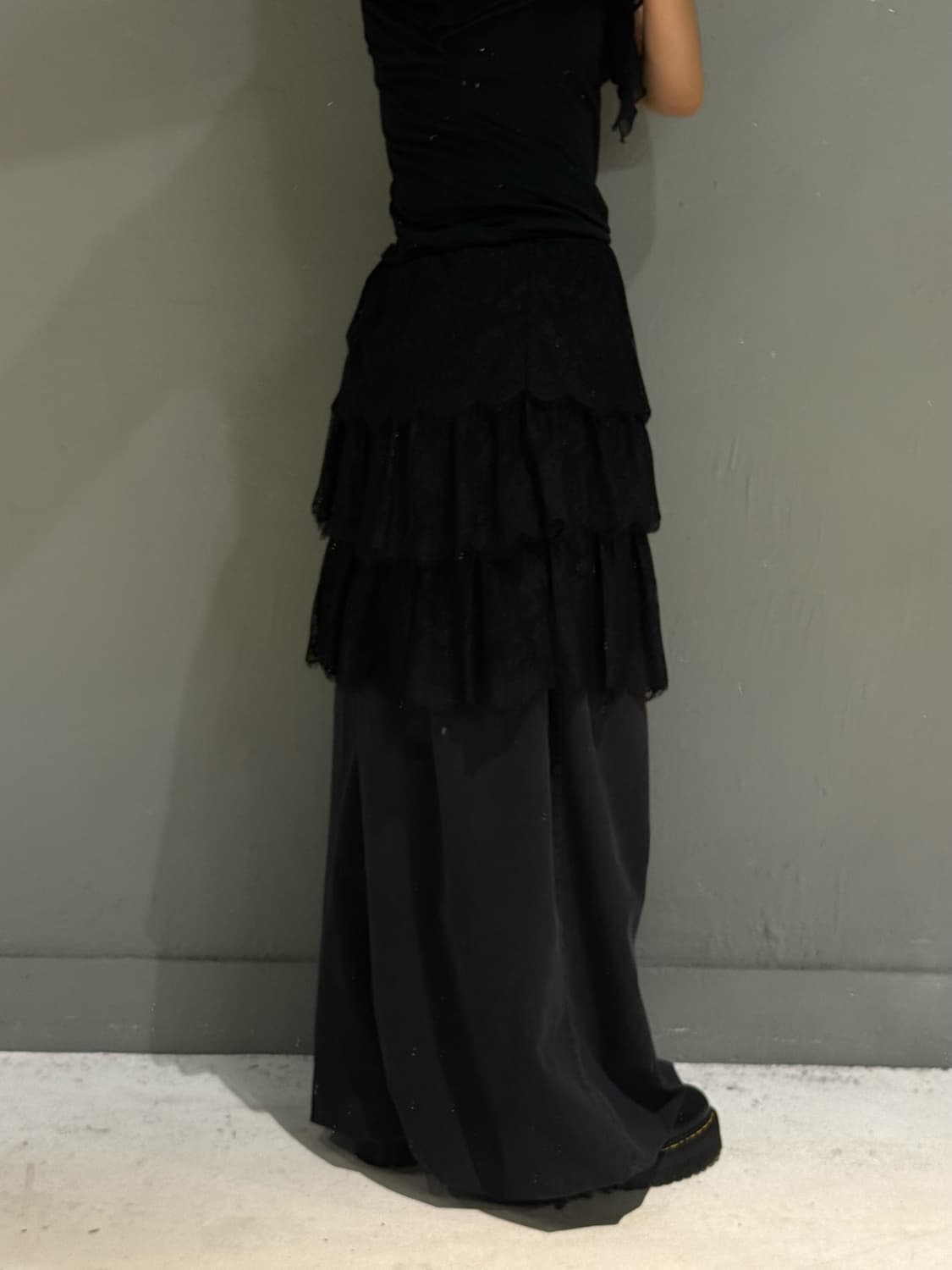 lace pattern can-can skirt  상품이미지2