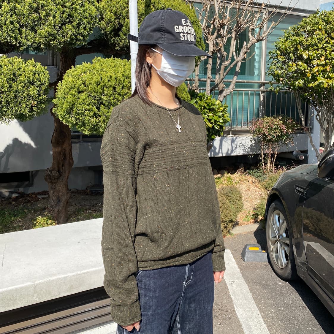 🧶 [INTERMEZZO] 빈티지 텍스처 버튼 포인트 니트 상품이미지3