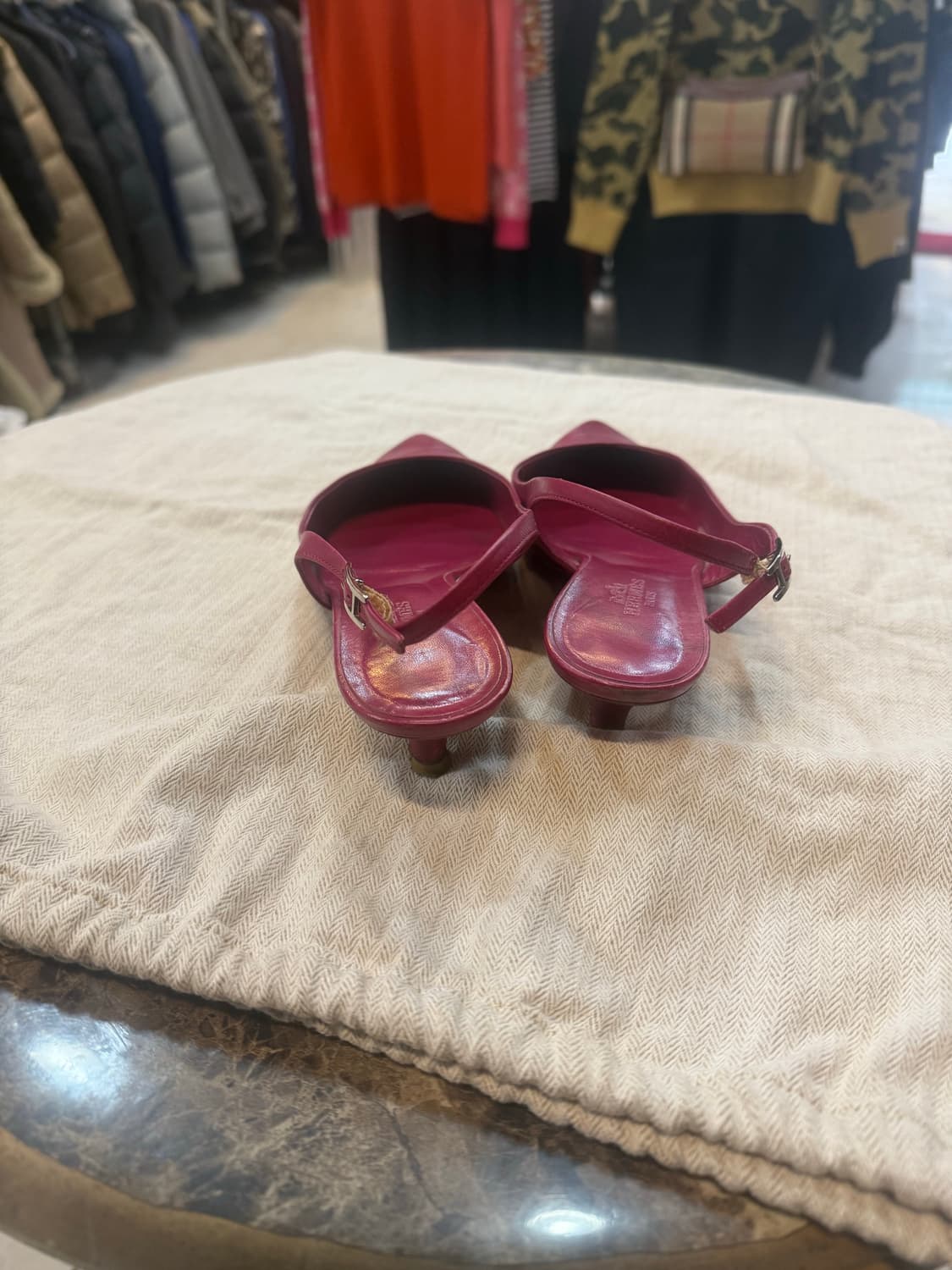 36 1/2 정품 에르메스 바이올렛핑크 슬링백 팝니다 상품이미지5