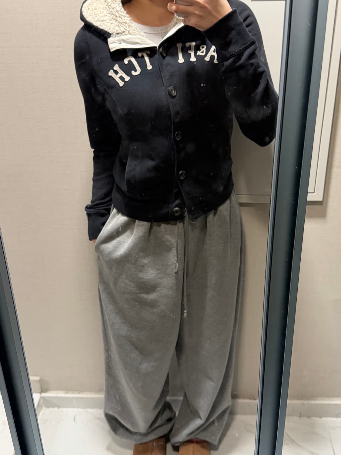 아베크롬비 양털 후드집업 m 상품이미지1