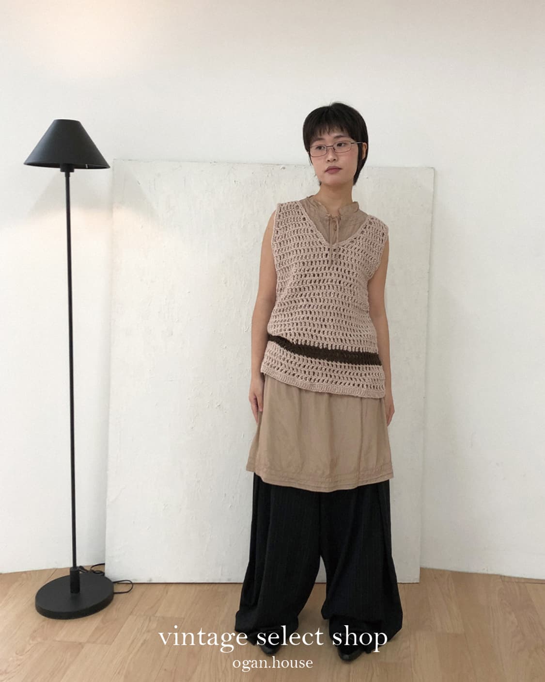 vintage GAP dot layered dress 상품이미지4