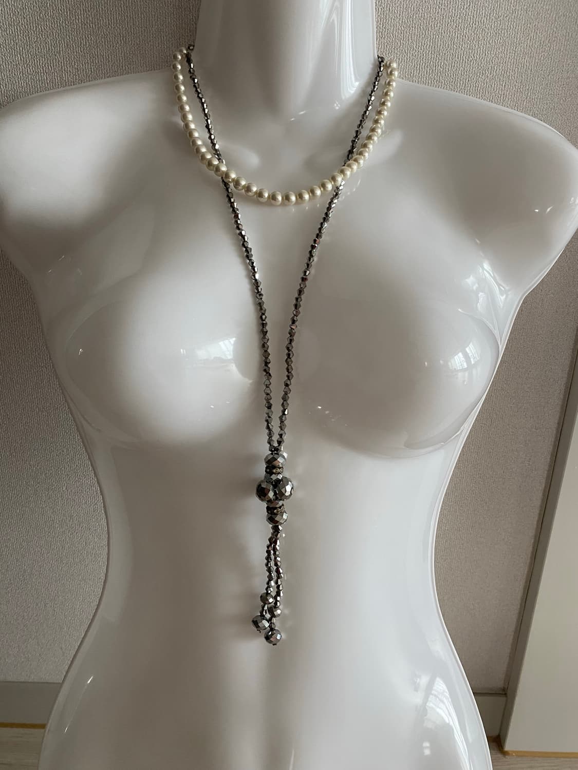 빈티지 비즈 모조진주 목걸이 일괄 상품이미지8